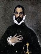 El Greco Nobleman with his Hand on his Chest oil painting